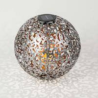 Lindby Eduta Ornament-LED-Solarleuchte silber-gold