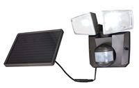 Lampenwelt.com LED-Solarstrahler Ignaz, 2-flammig, dunkelgrau
