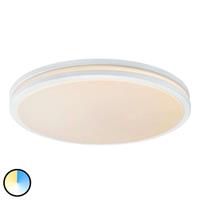 Lampenwelt.com LED plafondlamp Armin in wit, ronde vorm