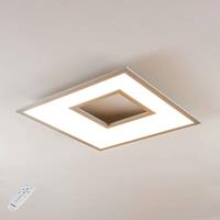 Lampenwelt.com LED plafondlamp Durun, dimbaar, CCT, hoekig, 60 cm