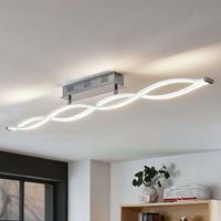 Lampenwelt.com LED-Deckenlampe Roan, wellenförmig