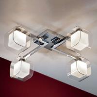 Schuller Cube - LED plafondlamp met 4 dubbele lampenkappen
