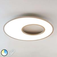 Lampenwelt.com LED plafondlamp Durun, dimbaar, CCT, rond, 80 cm