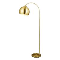 Lindby Bogenstehlampe Moisia in Messing