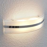 Lindby LED wandlamp Zinka uit glas, 37,5 cm