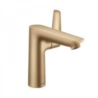 Talis e Einhebel-Waschtischmischer 150, Zugstangen-Ablaufgarnitur, Ausladung 141mm, Farbe: Bronze gebürstet - 71754140 - Hansgrohe