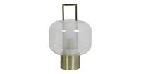 Light & Living Light&Living Tafellamp ARTUROS helder glas brons 46 x Ø29,5