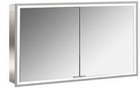 Emco asis prime Lichtspiegelschrank, Unterputzmodell, 2 Türen, mit Lichtpaket, 1200mm, Ausführung: Glasrückwand verspiegelt - 949706094