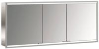 prime 2 Lichtspiegelschrank, 1600 mm, 3 Türen, Unterputzmodell, IP 20, mit Lichtpaket, Ausführung: Glasrückwand verspiegelt - 949706058 - Emco