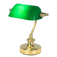 Globo Lighting Tafellamp groen 'Banker' lamp groen 'Antique' E14 240mm