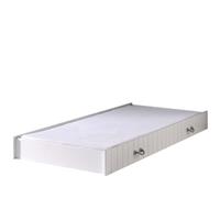 Vipack rolbed Lewis - wit - 199x94x18,5 cm