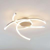 LINDBY Katris LED plafondlamp, 58 cm, aluminium