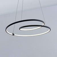 Lindby Lucy LED-Hängeleuchte, 45cm, schwarz matt