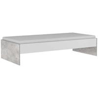 Leen Bakker Demeyere bed Concrete - wit/betongrijs - 90x200 cm