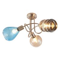 Nino Leuchten Plafondlamp Pesaro met glazen kappen, 3-lamps