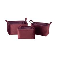 KidsDepot Billie Opbergmanden Wine Red 3 stuks