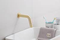 saniclear Brass inbouw toiletkraan geborsteld messing mat goud