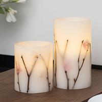Pauleen LED-Kerze "Shiny Blossom Candle 2er Set" (2-tlg)