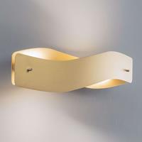 Lucande Lian LED-Wandlampe in Messing