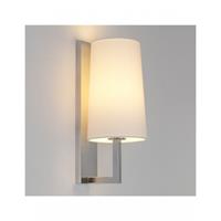 Astro Riva 350 wandlamp exclusief E27 mat nikkel 8x35cm IP44 staal A 7022