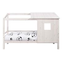 Leen Bakker Bed Ties met opzetdak - off-white - 90x200 cm