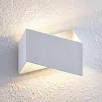 Lindby Assona LED-Wandleuchte, weiß-silber