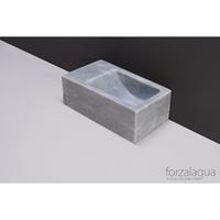 Forzalaqua Venetia Xs fontein 29x16x10cm RECHTHOEK Marmer gezoet blauw wit 100373