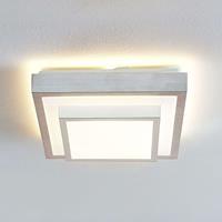 Lindby Mirco LED-Alu-Deckenlampe, eckig, 32 cm