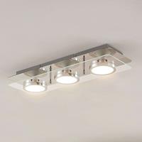 Lindby Gabryl LED-Deckenleuchte, dreiflammig, lang