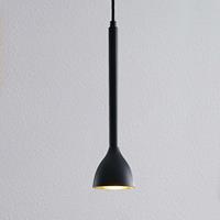 Lucande Hanglamp Nordwin, 1 lampje, zwart-goud