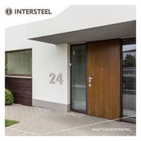 intersteel Hausnummer 1 xxl 500x2mm Edelstahl gebürstet