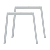 Furniture Legs Europe Set witte trapezium tafelpoten 72 cm (profiel 10 x 4)