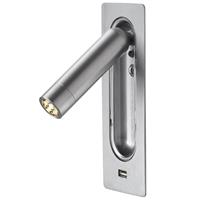 Marset Ledtube Wandlamp USB Wall - Aluminium