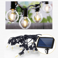 Solar prikkabel Chain met 25 led filament lampen