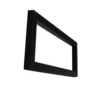 Wiesbaden Mat-zwarte vierkante supportbeugel 40x14 38.4252