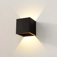 Artdelight Wandlamp Cube 10x10 cm zwart