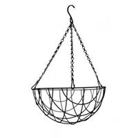 express Hanging basket zwart gecoat - Hanging basket Ø 25 cm