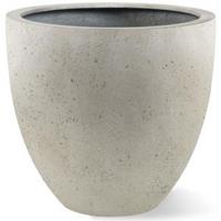 lucalifestyle Grigio plantenbak Egg Pot XL antiek wit betonlook