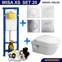 Wisa Xs Toiletset 20 Villeroy & Boch Omnia Architectura Directflush Met Bril En Drukplaat - Standaard Argos Wit - 8050414601