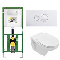 Viega Ecoplus Toiletset 01 Basic Wandcloset Softclose Met Bril En Drukplaat 