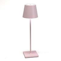 Ailati LED-Tischlampe Poldina mit Akku, portabel, rosa