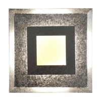 Eco-Light LED wandlamp Window, 39x39 cm, zilver