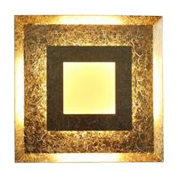 Eco-Light LED wandlamp Window, 39x39 cm, goud