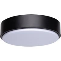 BES LED LED Plafondlamp - Aigi - Opbouw Rond 12W - Helder/Koud Wit 6500K - Mat Zwart Aluminium
