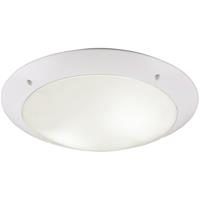 BES LED LED Plafondlamp - Trion Camiro - Opbouw Rond - Waterdicht IP54 - E27 Fitting - 2-lichts - Mat Wit - Kunststof