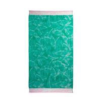 KAAT strandlaken Fresh Mint groen/roze (100x180 cm)