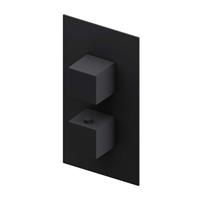 Adema inbouw thermostatische douchekraan vierkant zwart mat 10081650179