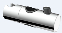 AquaVive schuif voor glijstang 25mm chroom
