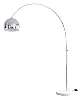 SalesFever Bogen-Lampe, ca. H208 cm silber