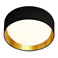 Gianna - Integrierte led 1 Light Flush Deckenleuchte Schwarz, Gold - Searchlight